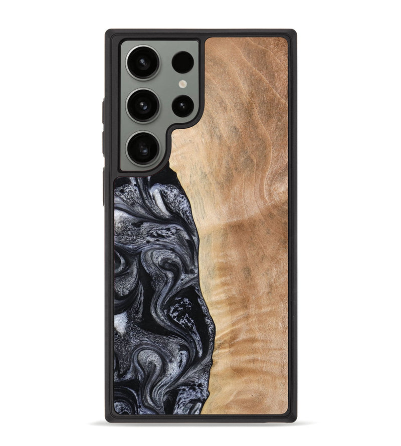Galaxy S23 Ultra Wood Phone Case - Lula (Black & White, 773302)