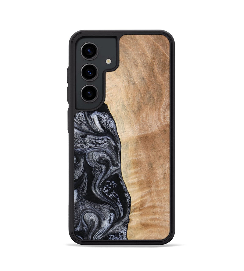 Galaxy S24 Wood Phone Case - Lula (Black & White, 773302)