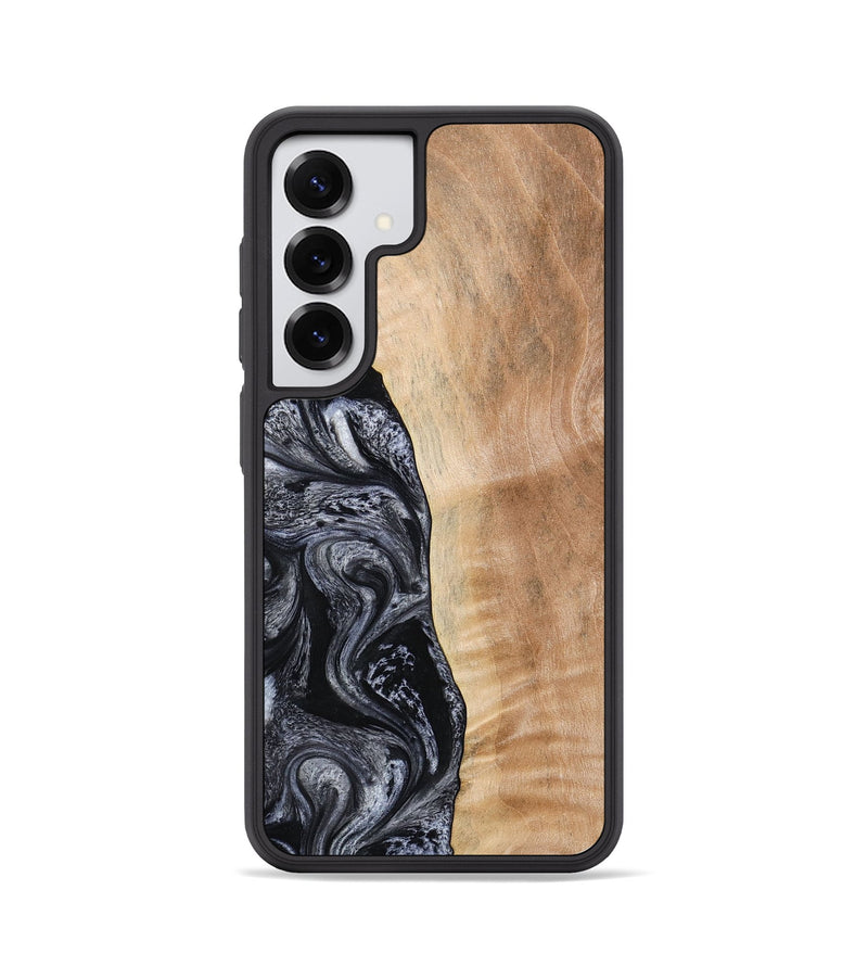 Galaxy S25 Wood Phone Case - Lula (Black & White, 773302)