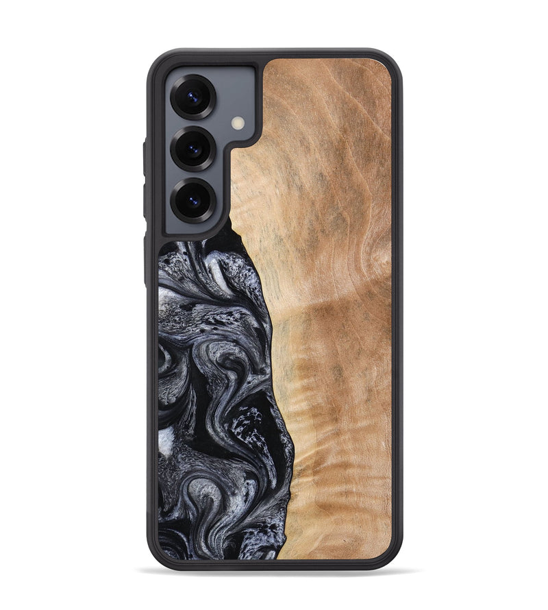 Galaxy S25 Plus Wood Phone Case - Lula (Black & White, 773302)