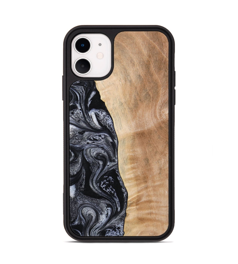 iPhone 11 Wood Phone Case - Lula (Black & White, 773302)