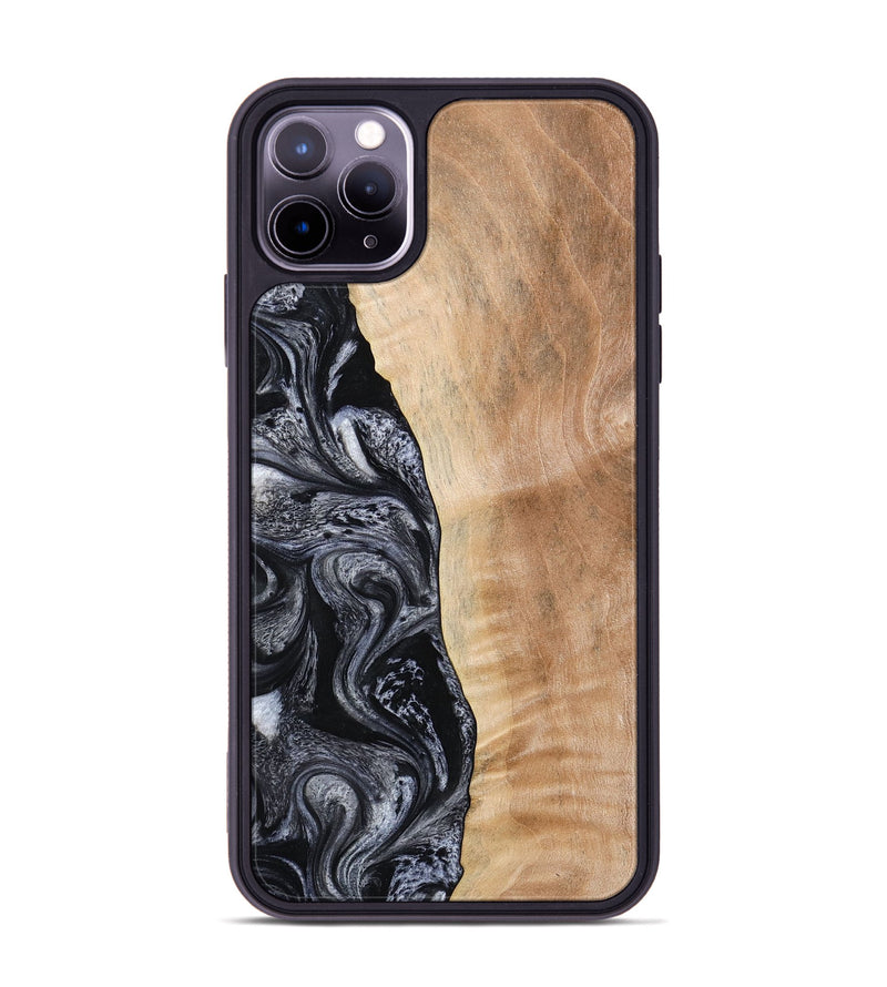 iPhone 11 Pro Max Wood Phone Case - Lula (Black & White, 773302)