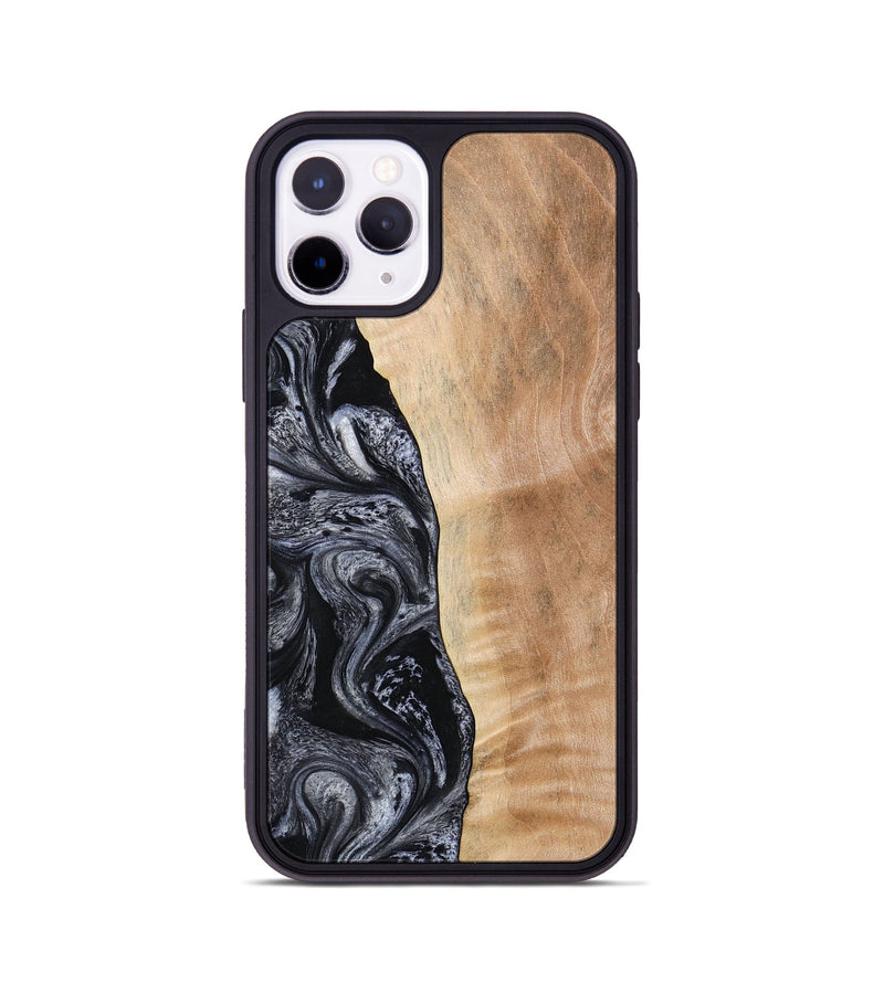 iPhone 11 Pro Wood Phone Case - Lula (Black & White, 773302)