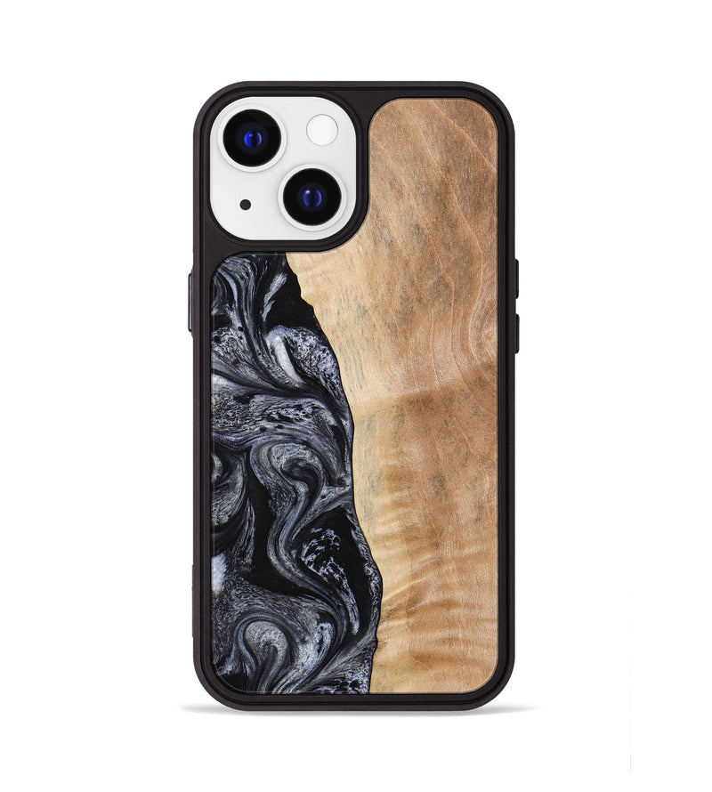 iPhone 13 Wood Phone Case - Lula (Black & White, 773302)