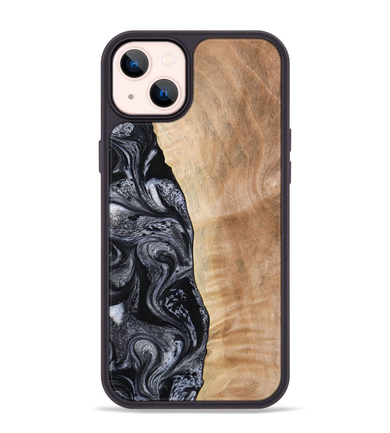 iPhone 14 Plus Wood Phone Case - Lula (Black & White, 773302)