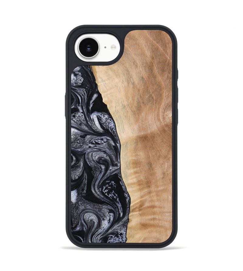iPhone 16e Wood Phone Case - Lula (Black & White, 773302)