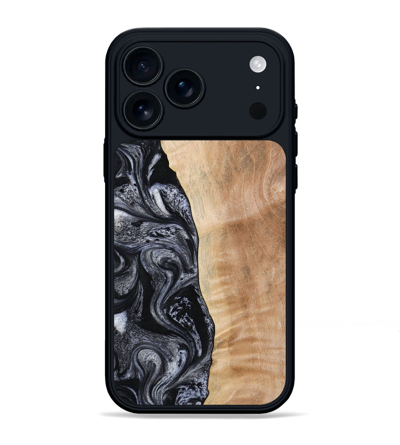 iPhone 17 Pro Max Wood Phone Case - Lula (Black & White, 773302)