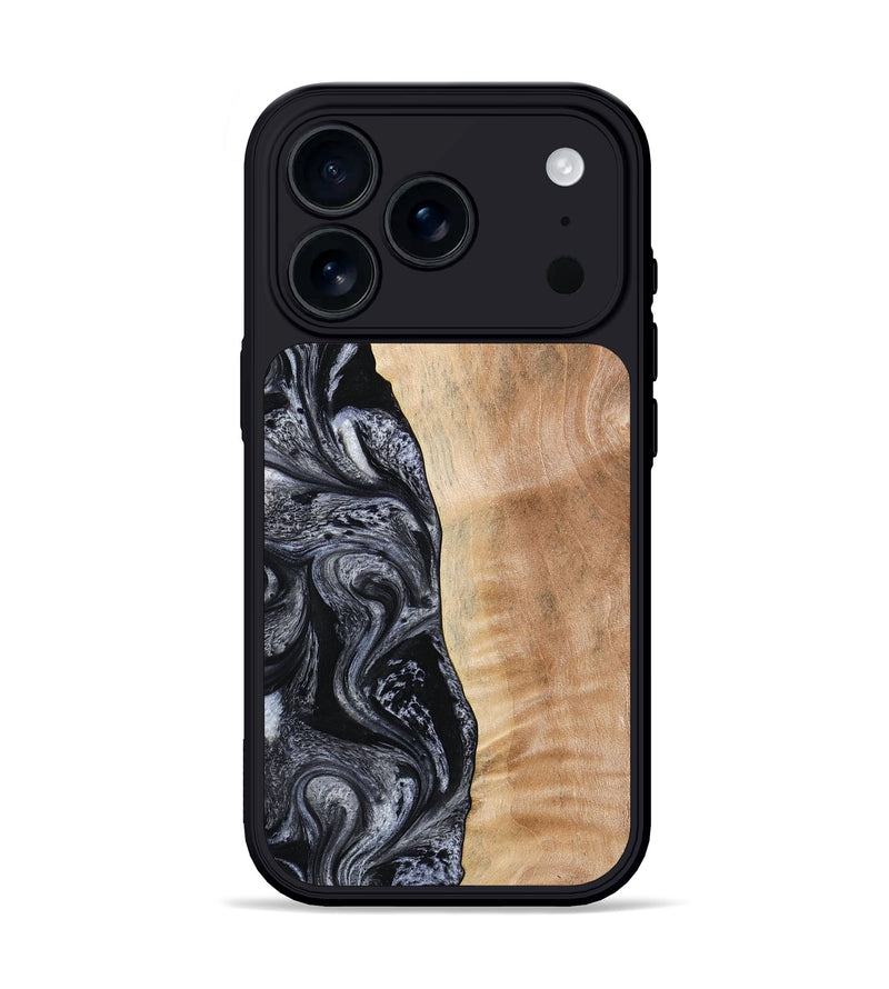 iPhone 17 Pro Wood Phone Case - Lula (Black & White, 773302)