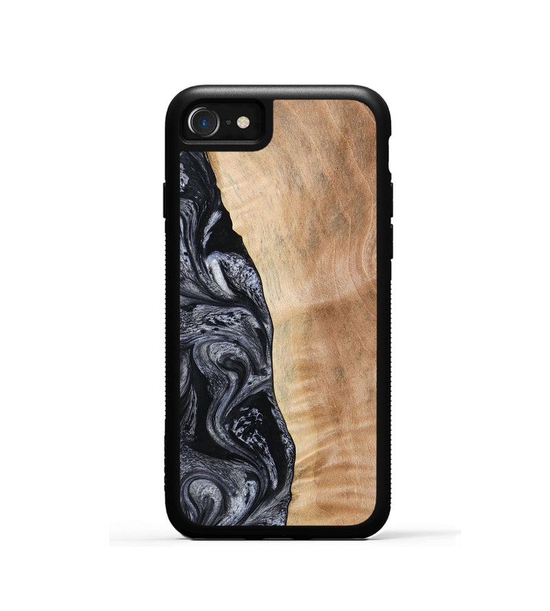 iPhone SE Wood Phone Case - Lula (Black & White, 773302)