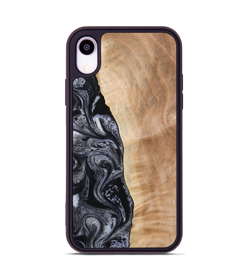 iPhone Xr Wood Phone Case - Lula (Black & White, 773302)