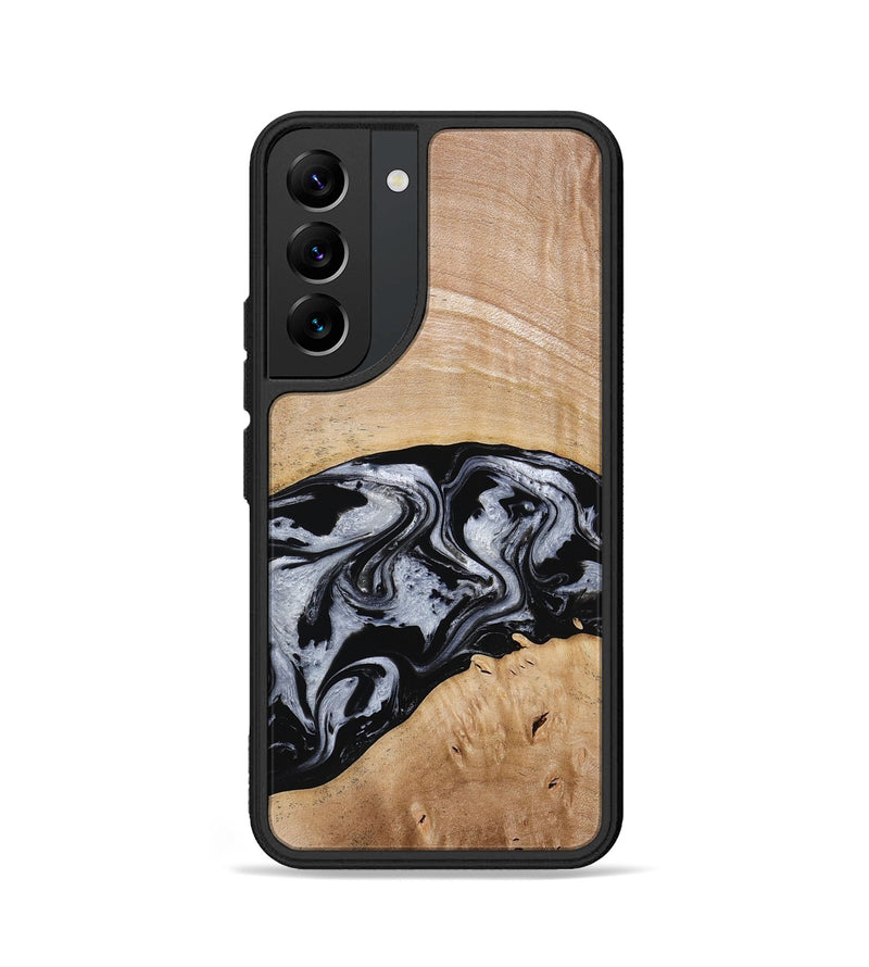 Galaxy S22 Wood Phone Case - Aviana (Black & White, 773307)