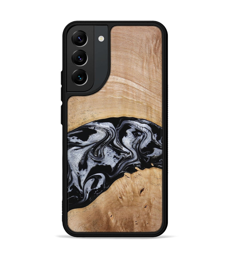 Galaxy S22 Plus Wood Phone Case - Aviana (Black & White, 773307)