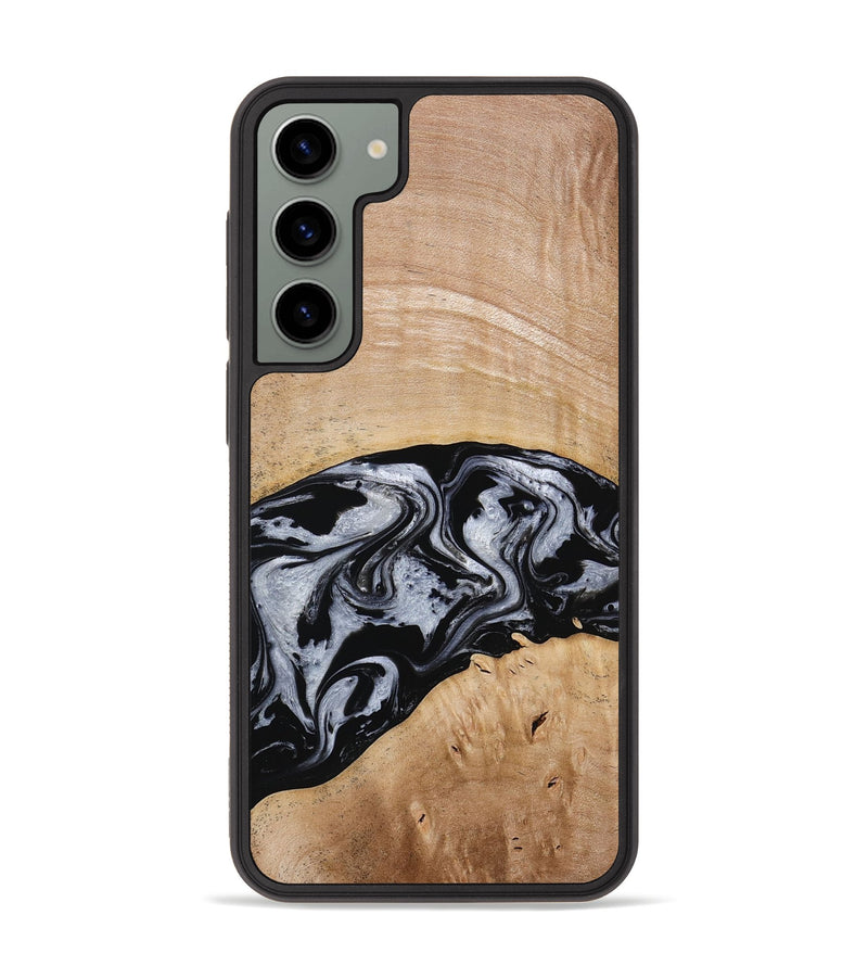 Galaxy S23 Plus Wood Phone Case - Aviana (Black & White, 773307)