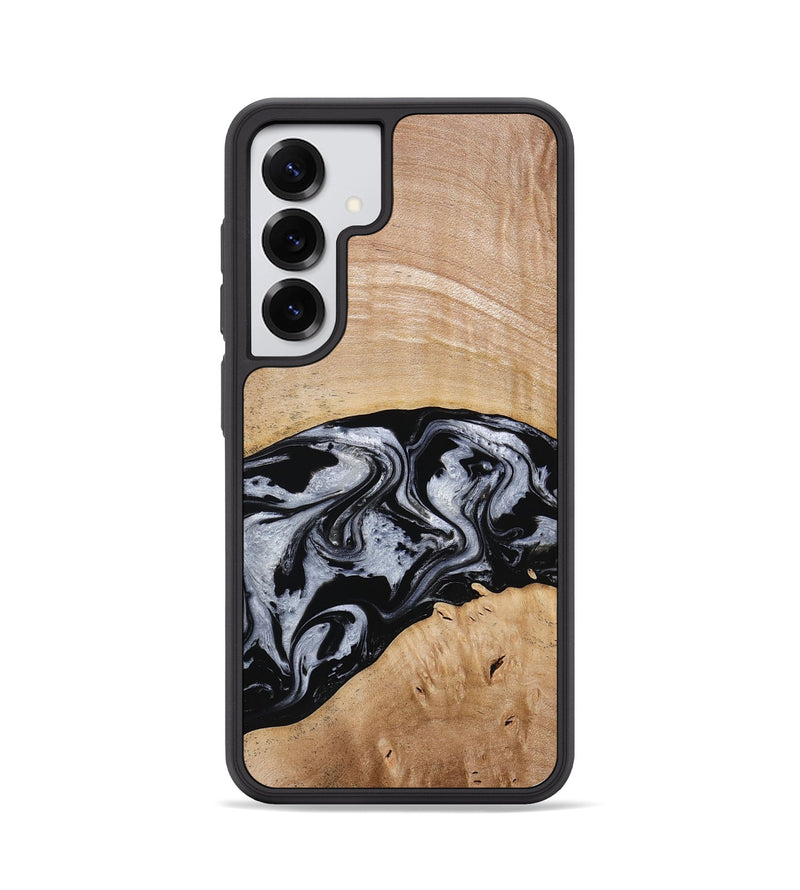 Galaxy S25 Wood Phone Case - Aviana (Black & White, 773307)