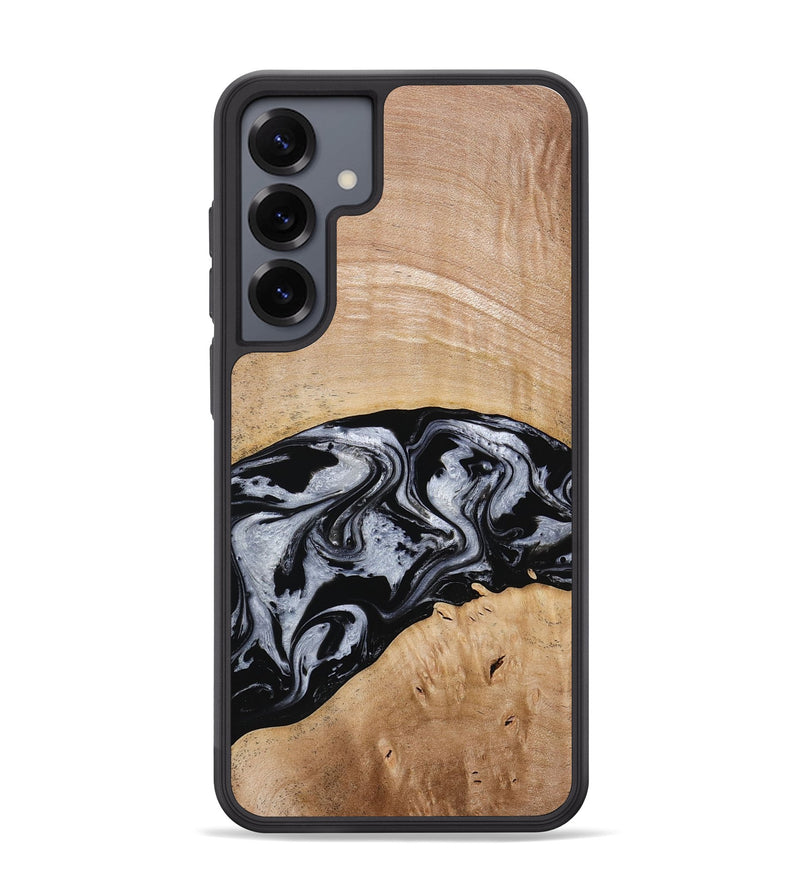 Galaxy S25 Plus Wood Phone Case - Aviana (Black & White, 773307)