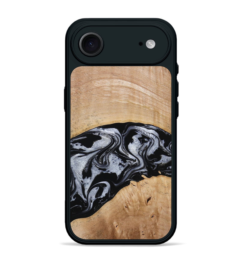 iPhone 17 Air Wood Phone Case - Aviana (Black & White, 773307)