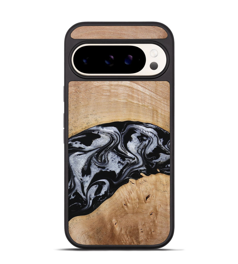 Pixel 9 Pro Wood Phone Case - Aviana (Black & White, 773307)