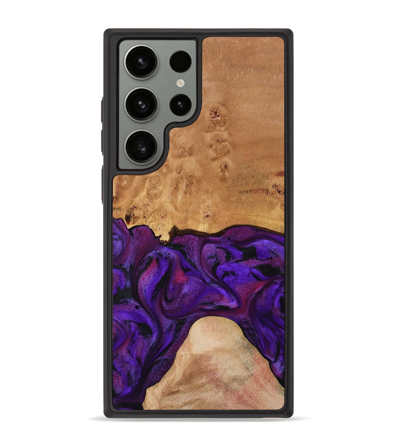 Galaxy S23 Ultra Wood Phone Case - Ivanna (Purple, 773322)