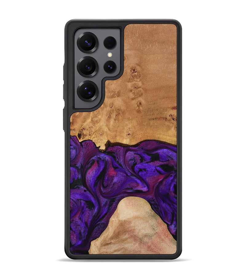 Galaxy S25 Ultra Wood Phone Case - Ivanna (Purple, 773322)