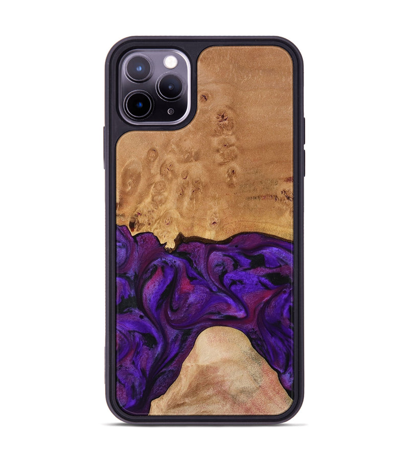 iPhone 11 Pro Max Wood Phone Case - Ivanna (Purple, 773322)