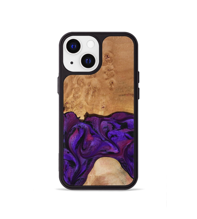 iPhone 13 mini Wood Phone Case - Ivanna (Purple, 773322)