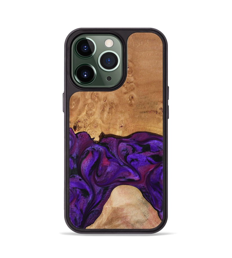 iPhone 13 Pro Wood Phone Case - Ivanna (Purple, 773322)