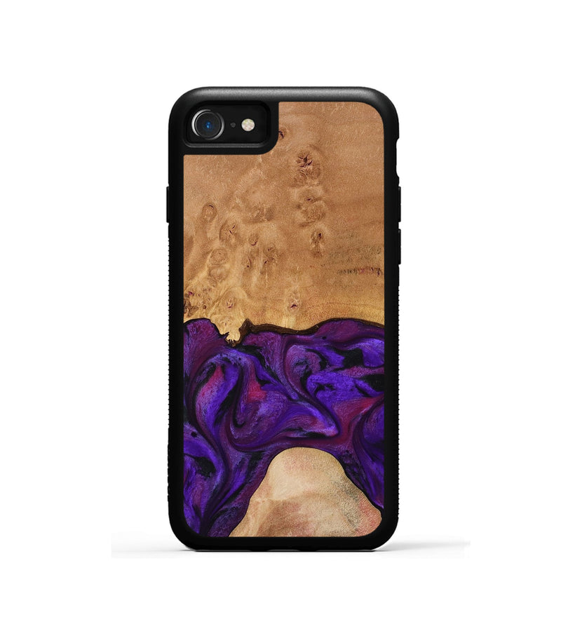 iPhone SE Wood Phone Case - Ivanna (Purple, 773322)