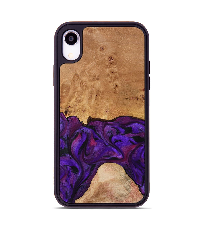 iPhone Xr Wood Phone Case - Ivanna (Purple, 773322)