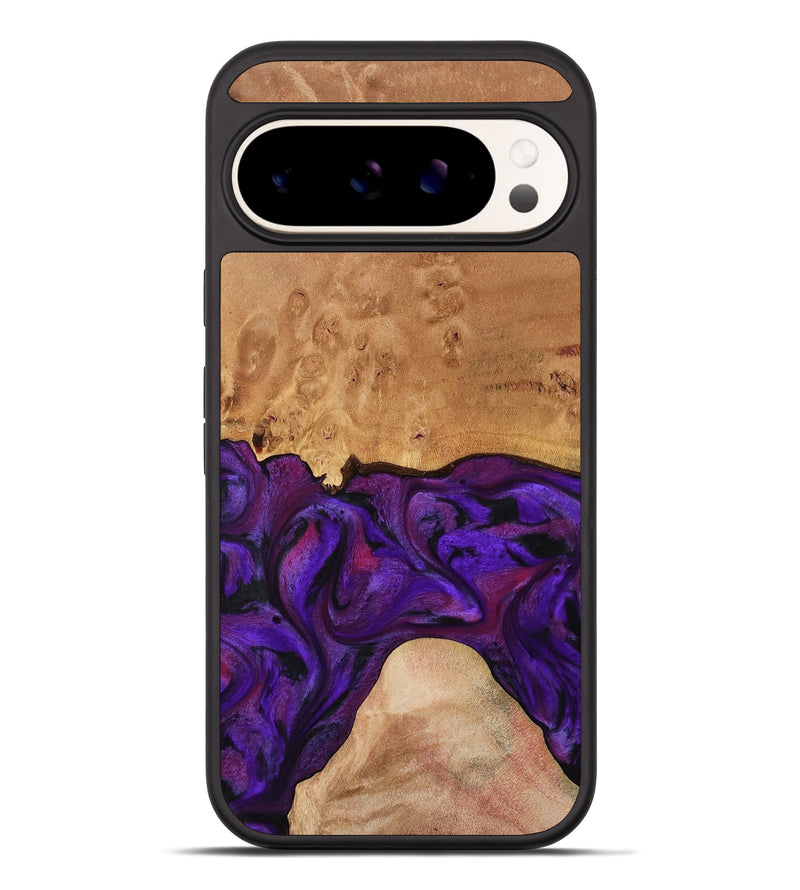 Pixel 10 Pro XL Wood Phone Case - Ivanna (Purple, 773322)