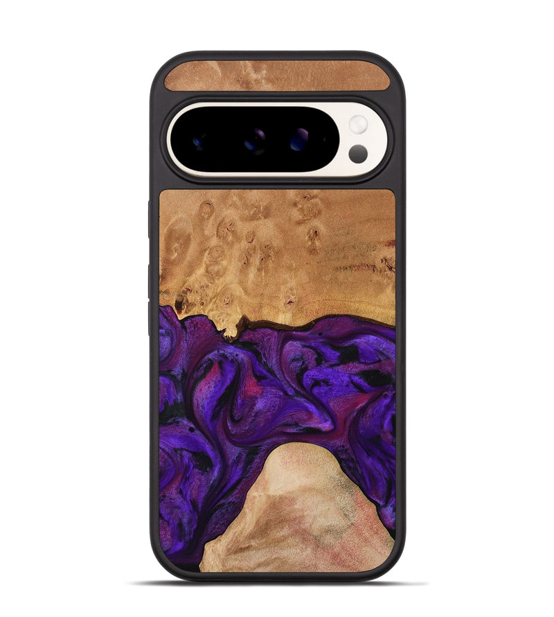 Pixel 9 Pro Wood Phone Case - Ivanna (Purple, 773322)