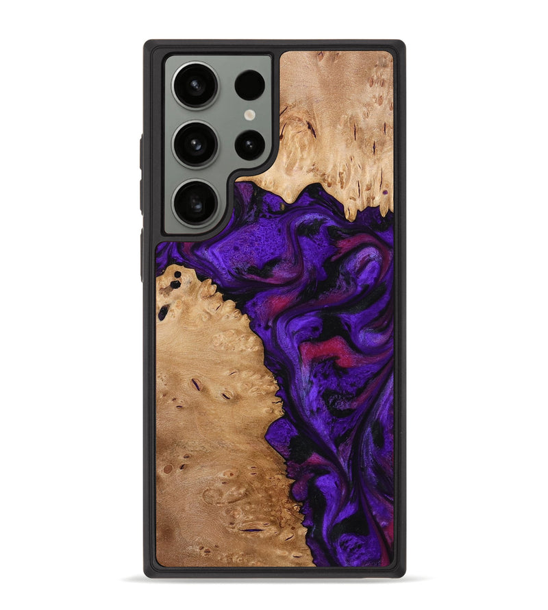 Galaxy S23 Ultra Wood Phone Case - Keyla (Purple, 773342)