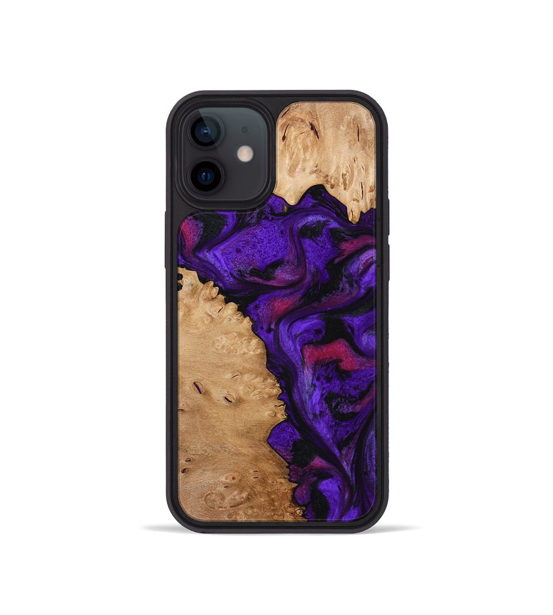 iPhone 12 mini Wood Phone Case - Keyla (Purple, 773342)