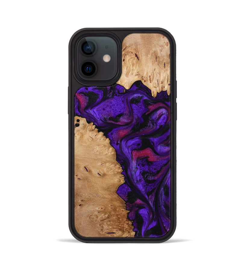 iPhone 12 Wood Phone Case - Keyla (Purple, 773342)