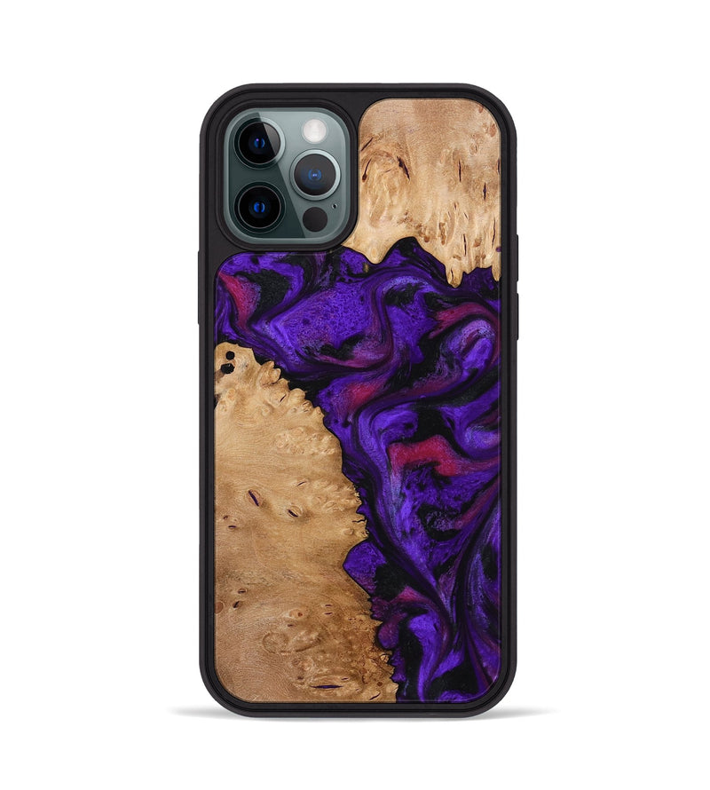 iPhone 12 Pro Wood Phone Case - Keyla (Purple, 773342)
