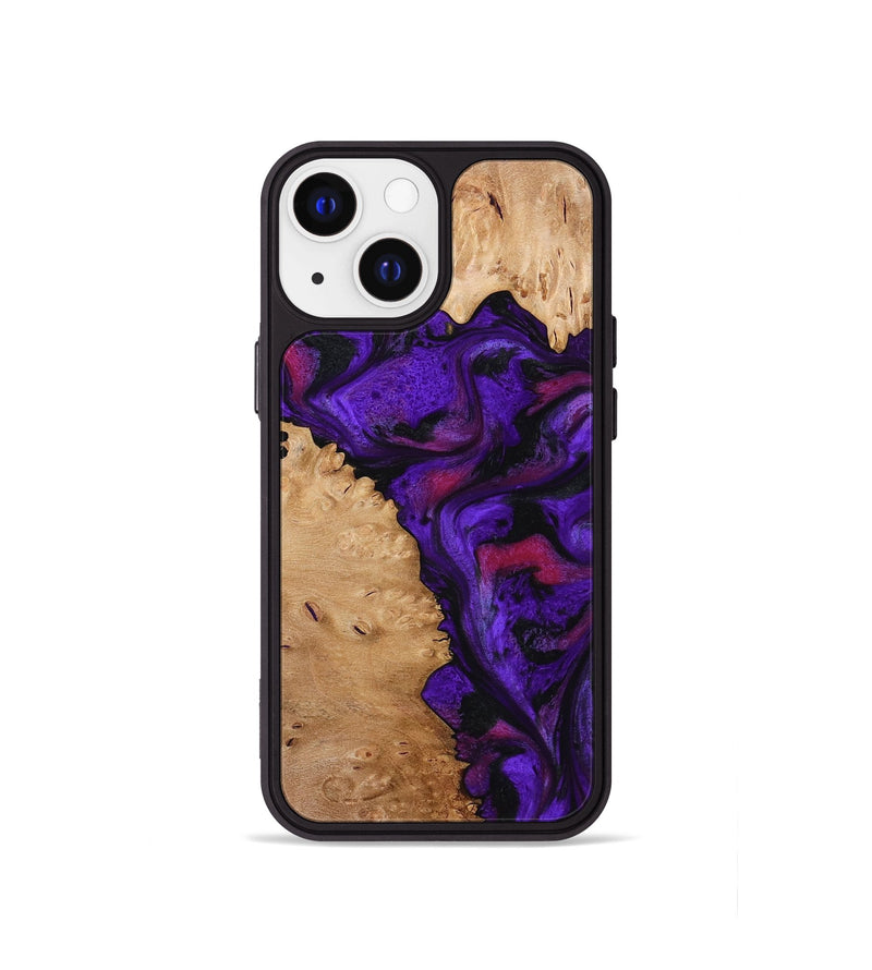 iPhone 13 mini Wood Phone Case - Keyla (Purple, 773342)