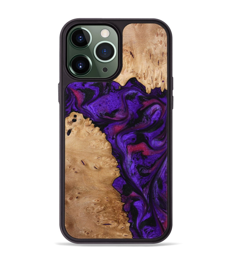 iPhone 13 Pro Max Wood Phone Case - Keyla (Purple, 773342)