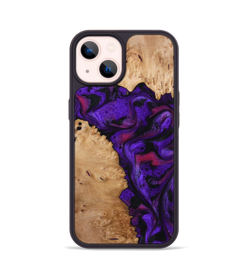 iPhone 14 Wood Phone Case - Keyla (Purple, 773342)