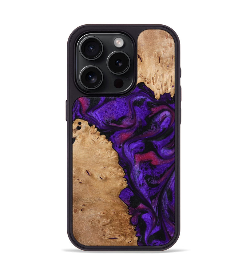 iPhone 15 Pro Wood Phone Case - Keyla (Purple, 773342)