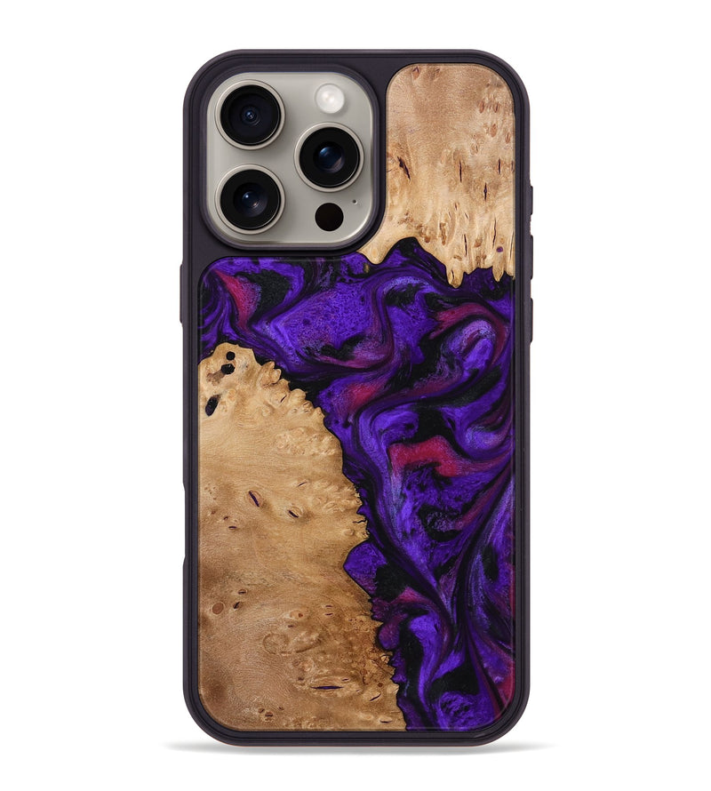 iPhone 16 Pro Max Wood Phone Case - Keyla (Purple, 773342)