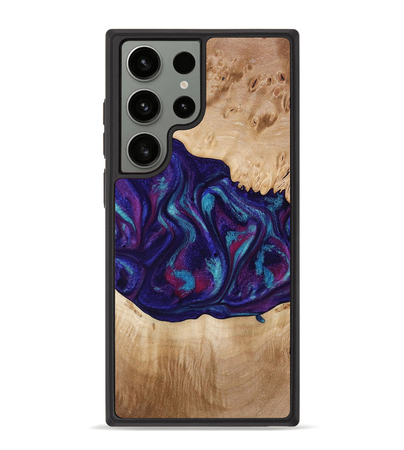 Galaxy S23 Ultra Wood Phone Case - Devante (Purple, 773347)