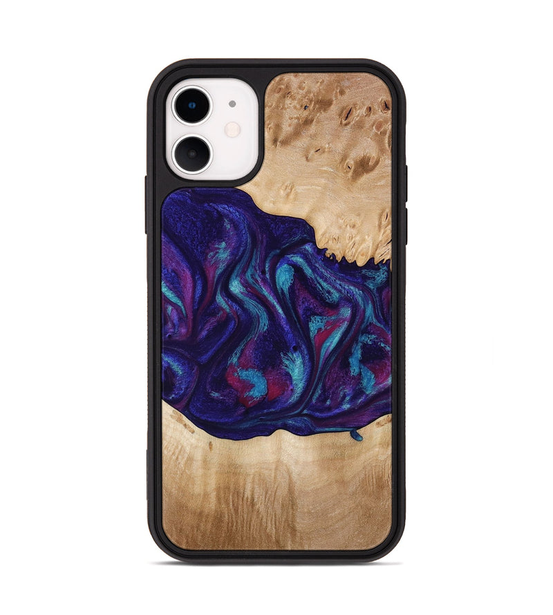 iPhone 11 Wood Phone Case - Devante (Purple, 773347)