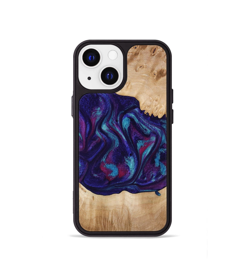 iPhone 13 mini Wood Phone Case - Devante (Purple, 773347)