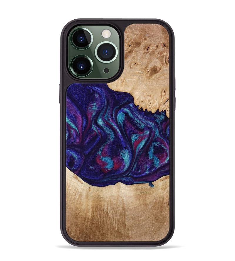 iPhone 13 Pro Max Wood Phone Case - Devante (Purple, 773347)