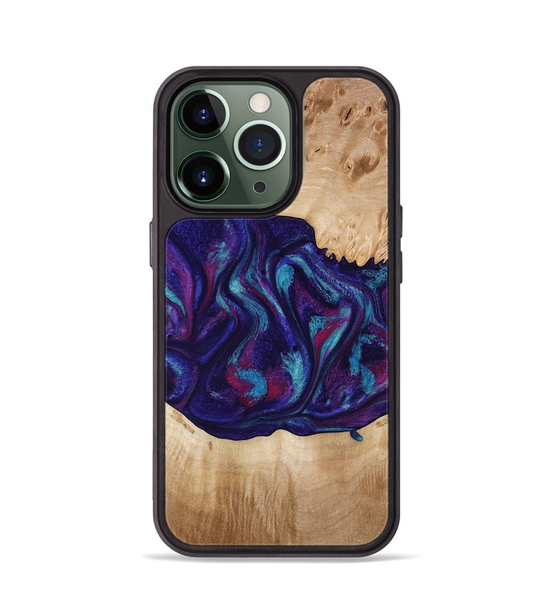 iPhone 13 Pro Wood Phone Case - Devante (Purple, 773347)