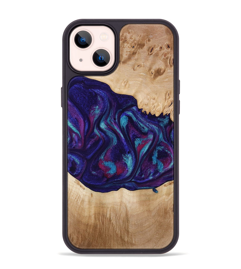 iPhone 14 Plus Wood Phone Case - Devante (Purple, 773347)