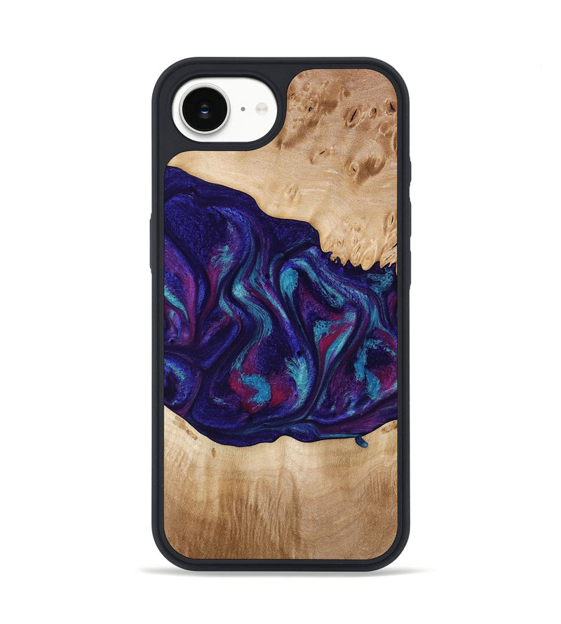 iPhone 16e Wood Phone Case - Devante (Purple, 773347)