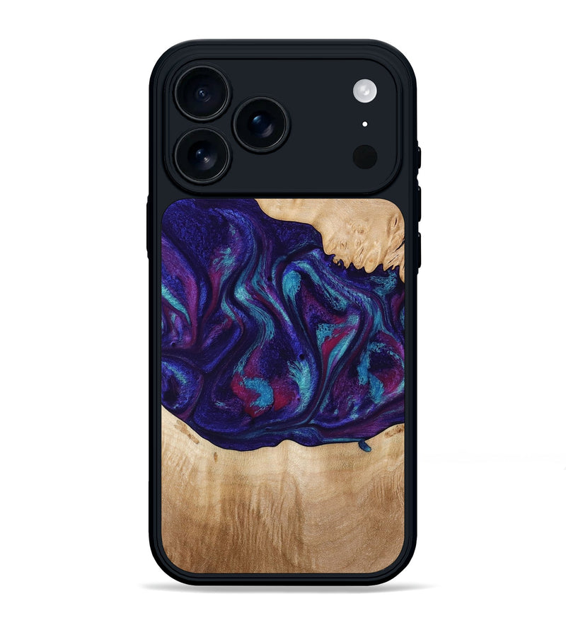 iPhone 17 Pro Max Wood Phone Case - Devante (Purple, 773347)