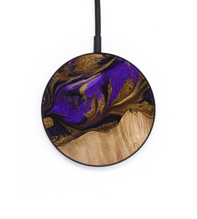 Circle Wood Wireless Charger - Kaley (Purple, 773360)