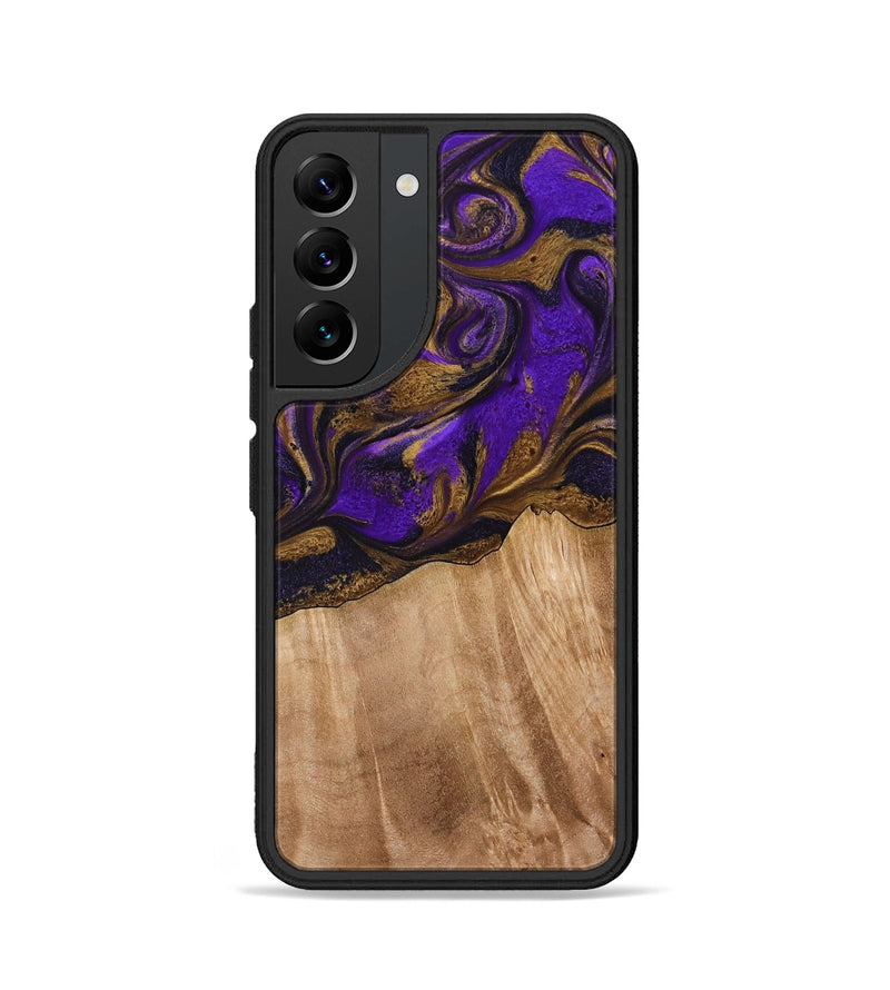 Galaxy S22 Wood Phone Case - Kaley (Purple, 773360)