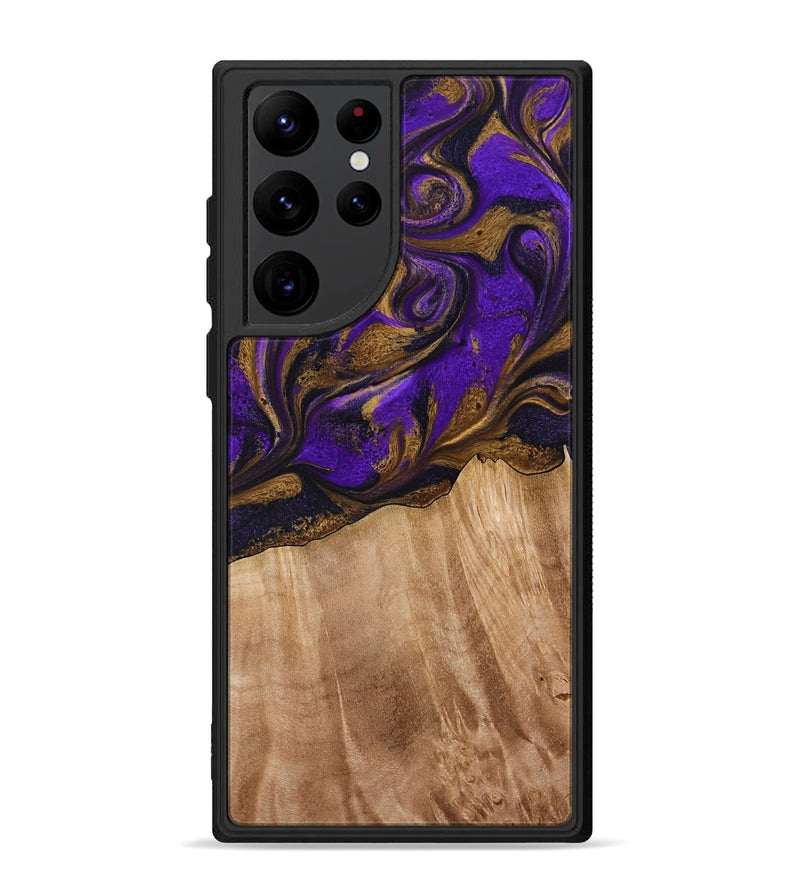Galaxy S22 Ultra Wood Phone Case - Kaley (Purple, 773360)